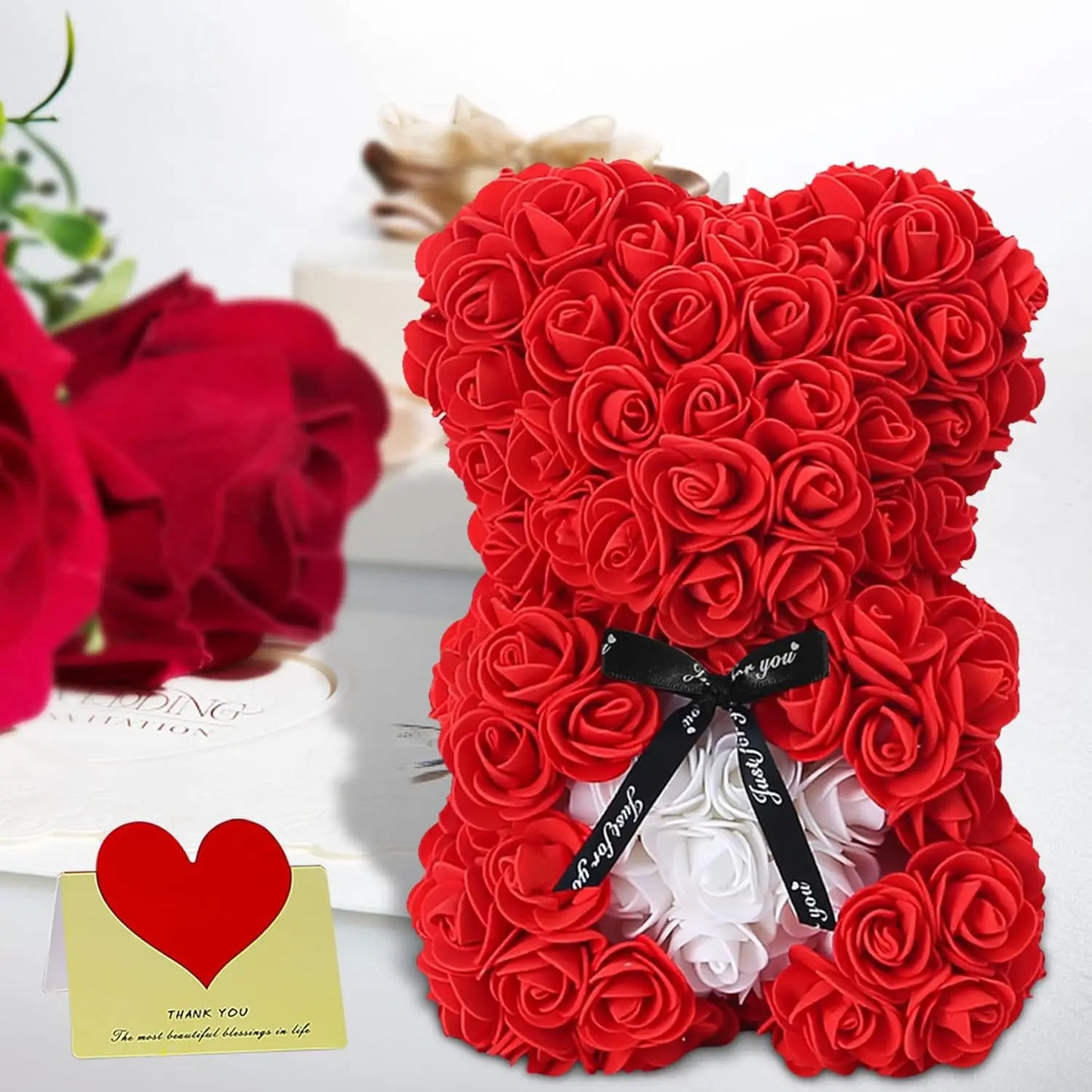 Flower Rose Teddy Bear