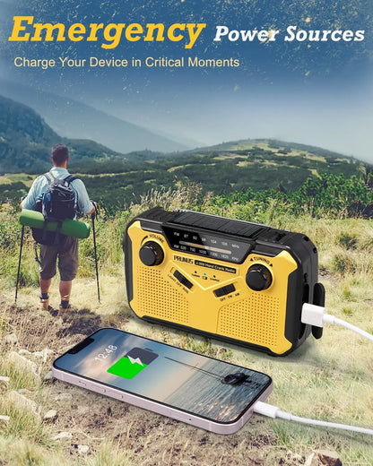 Emergency Portable Radio Solor Hand Crank