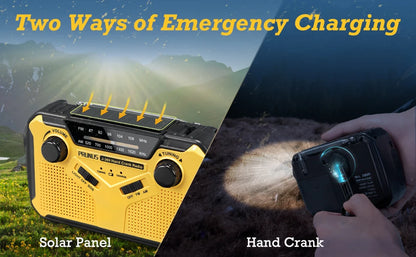 Emergency Portable Radio Solor Hand Crank